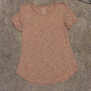 Brown gold tee shirt